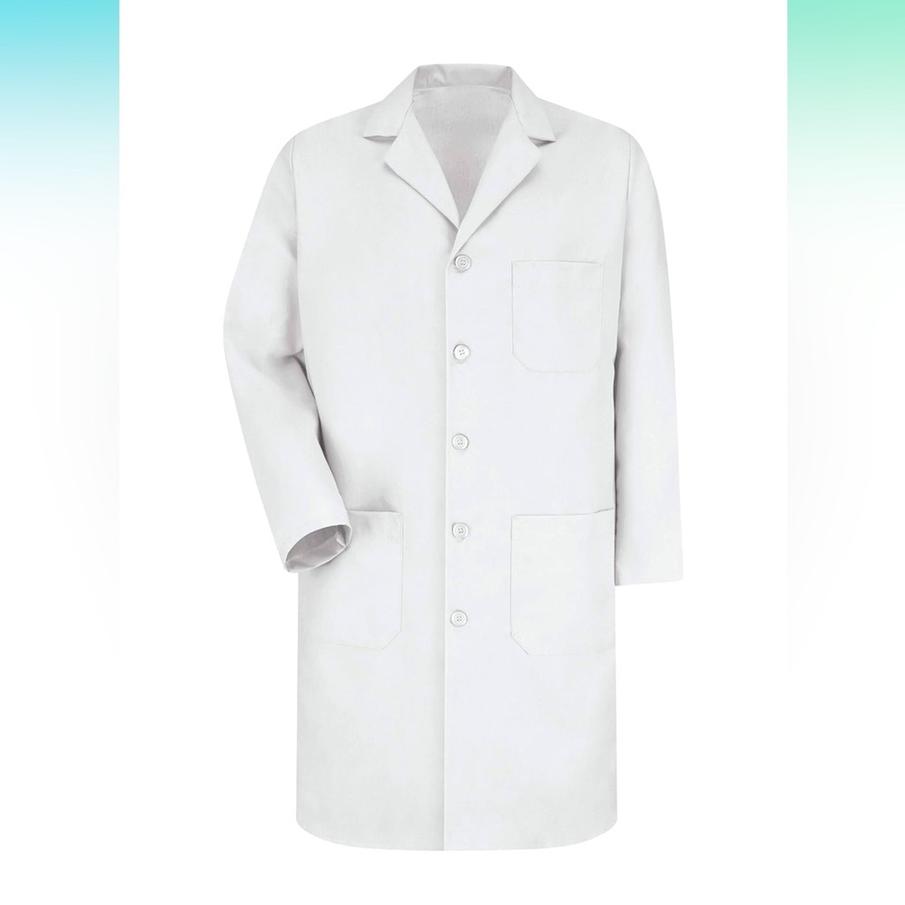 Red Kap Men's Exterior Pocket Original Lab Coat 36 Regular (Medium)